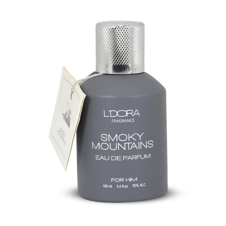 ادوپرفیوم مردانه مدل اسموکی موینتاینس SMOKY MOUNTAINS لدورا فرگرنس 100 میلیلیتر
