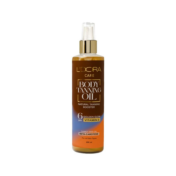 روغن برنزه کننده بدن حاوی بتاکاروتن و روغن هویج spf6